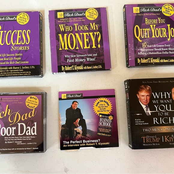Rich Dad Poor Dad CD Audio Book Collection 6 book series